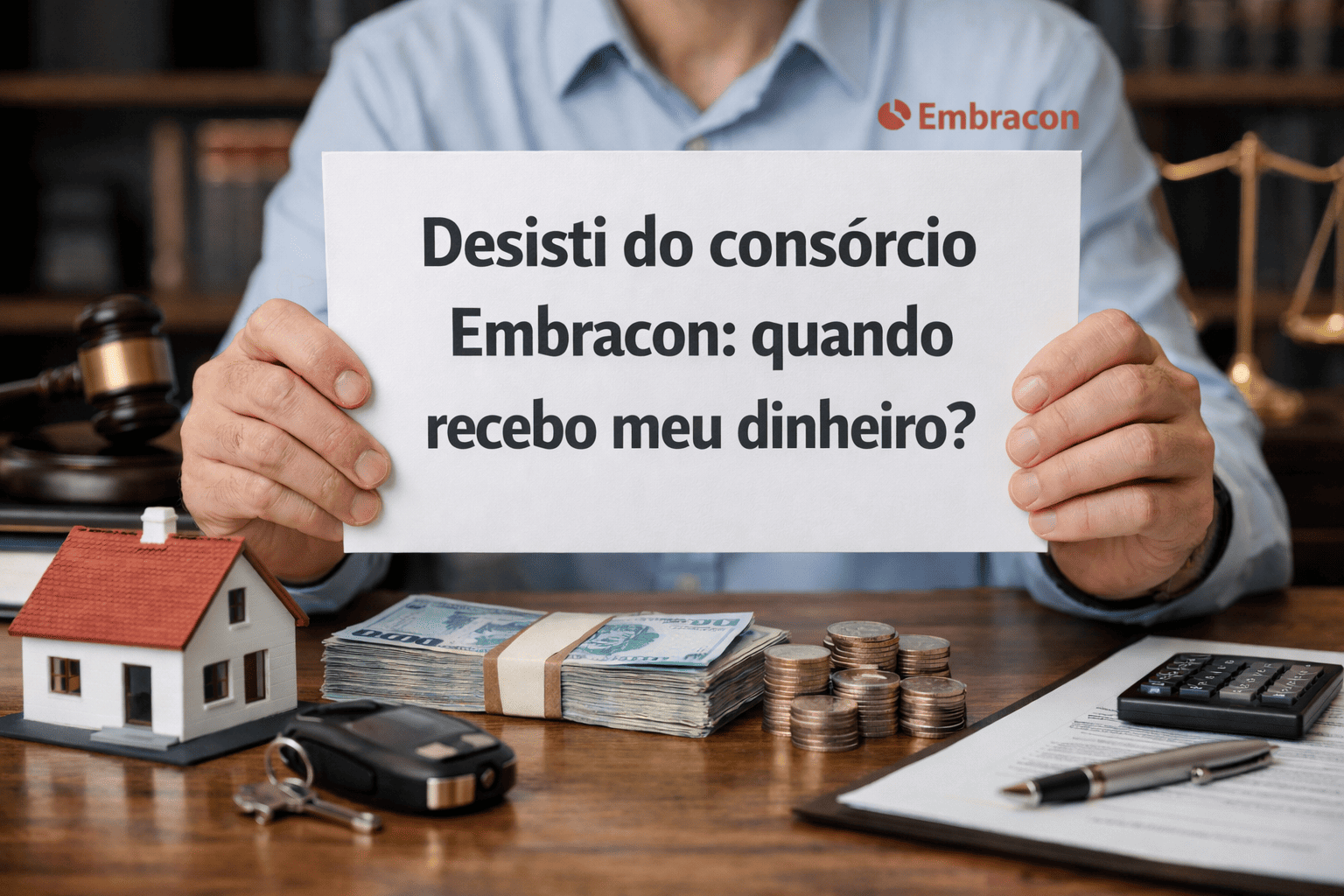 Desisti do consórcio Embracon: quando recebo meu dinheiro e quais são ...